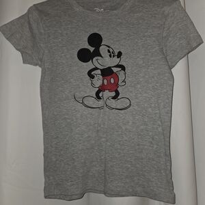 Disney Gray and Red Mickey Mouse Kids Tee